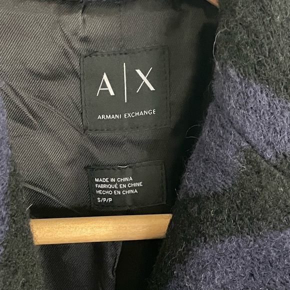 Armani Exchange A|X Midi Length Wool Blend Blazer/Overcoat - Picture 4 of 5